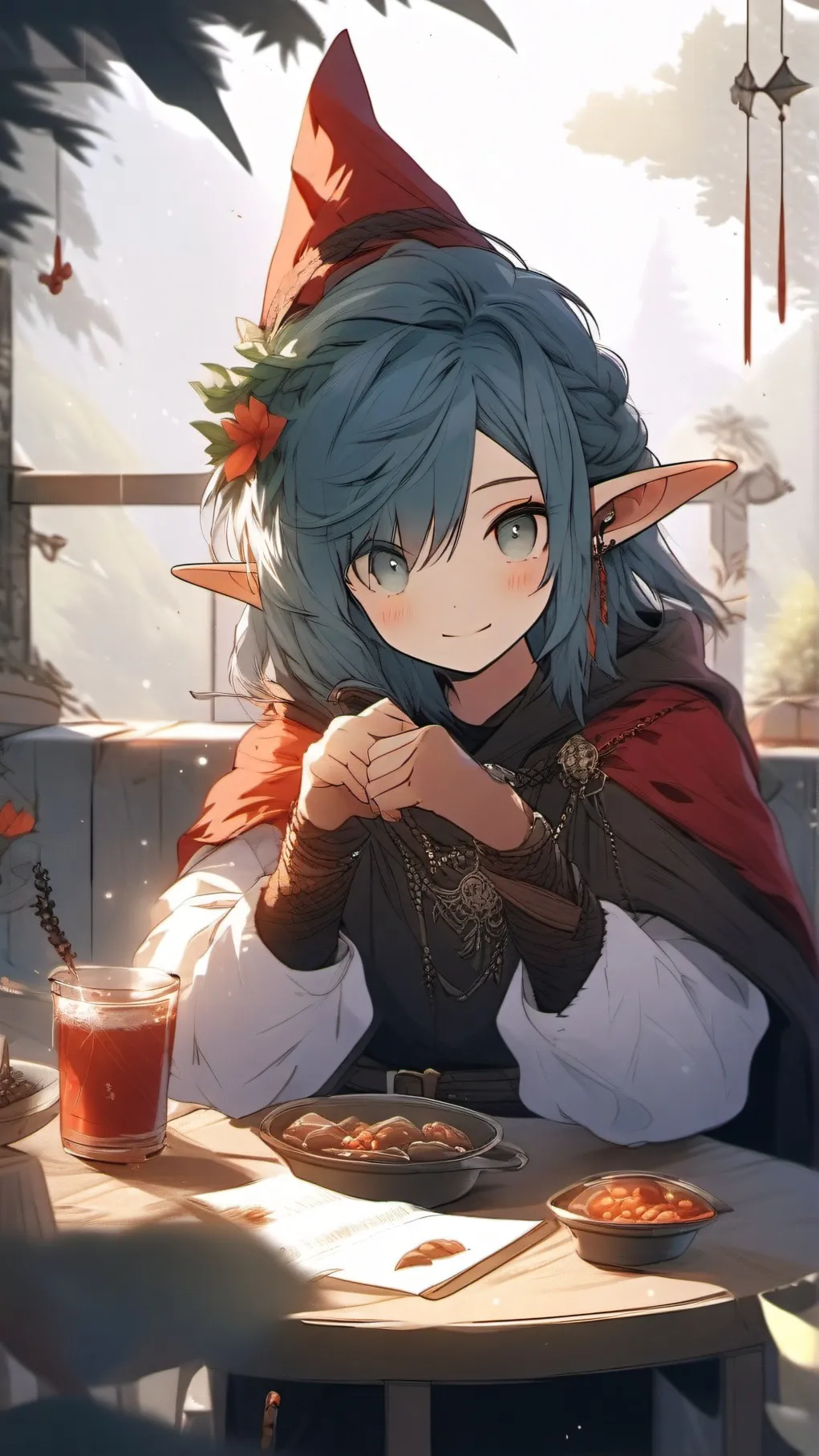 ai character: Elfiana background