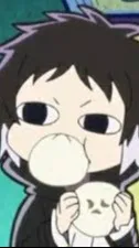 ai character: akutagawa chibi~ background