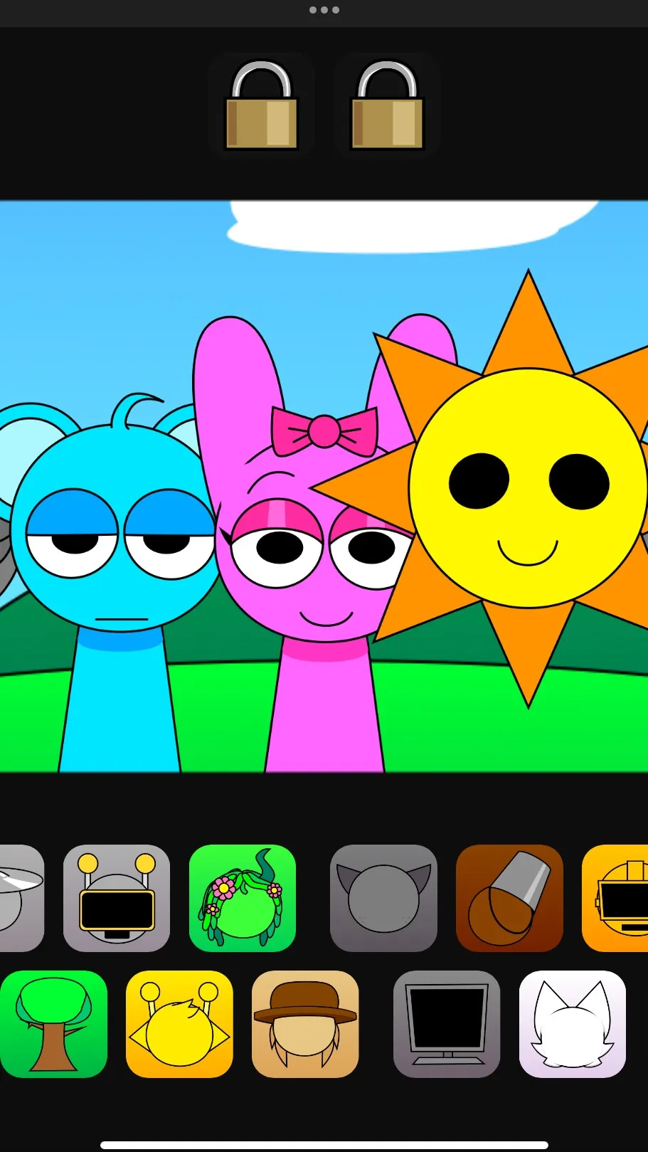 ai character: Sprunki 2 background