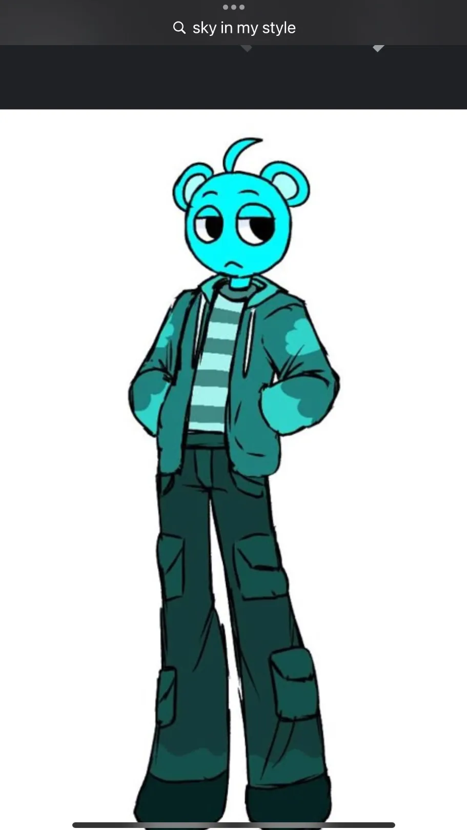 ai character: Sky background