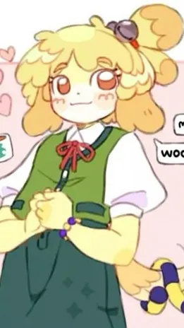 ai character: CG ~ Isabelle !! background