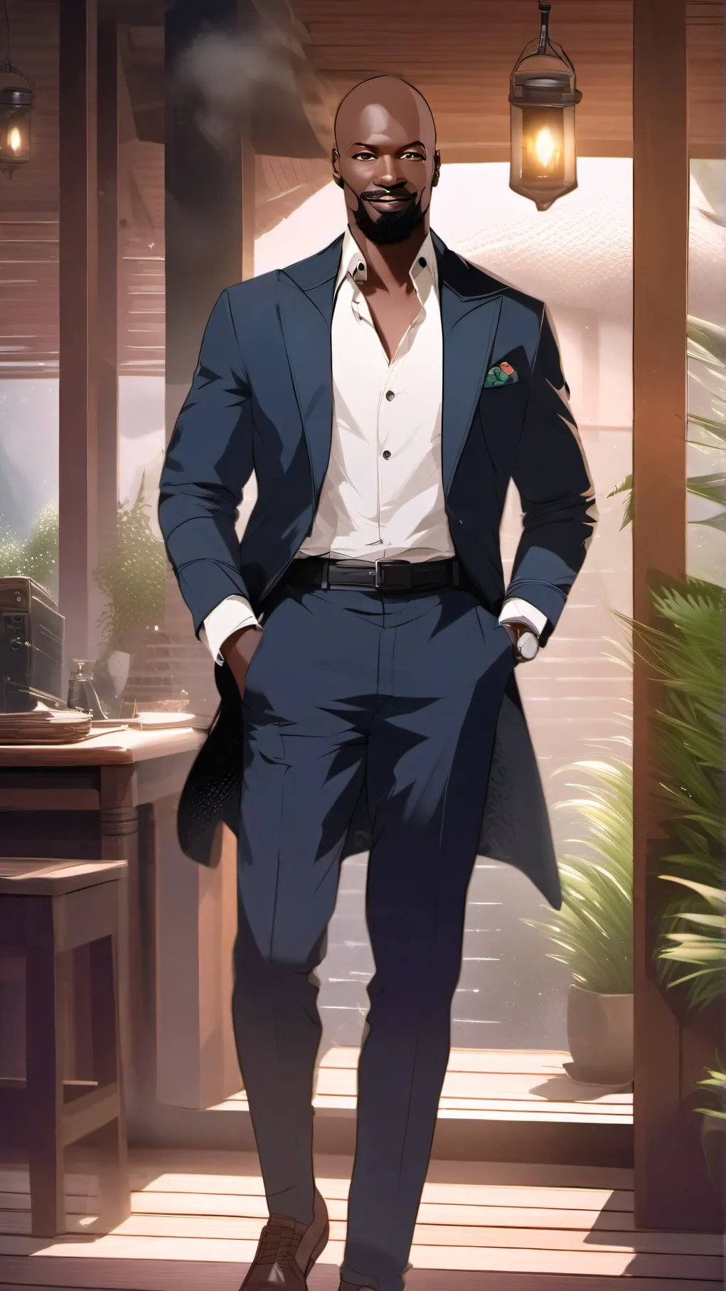 ai character: THE DOCTOR  background