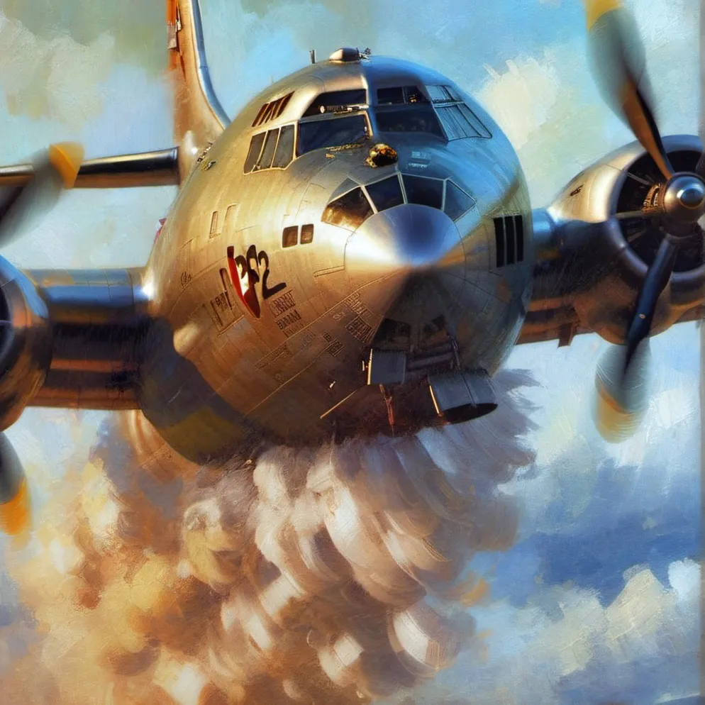 chat with ai character: Enola gay plane 