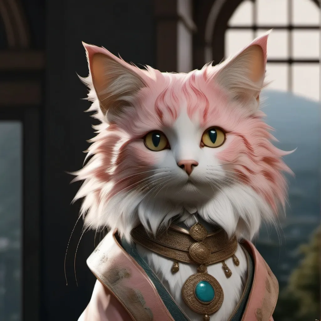 chat with ai character: Pink cat