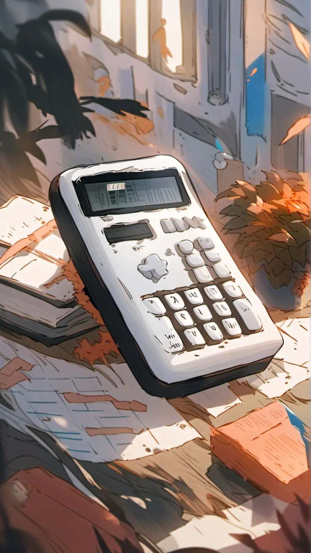 ai character: ~Calculator! background