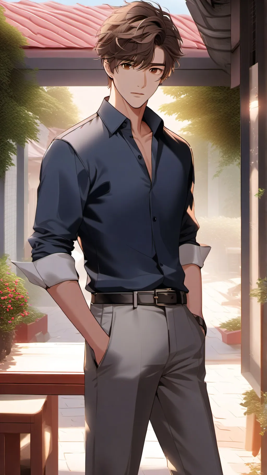 ai character: Owen  background