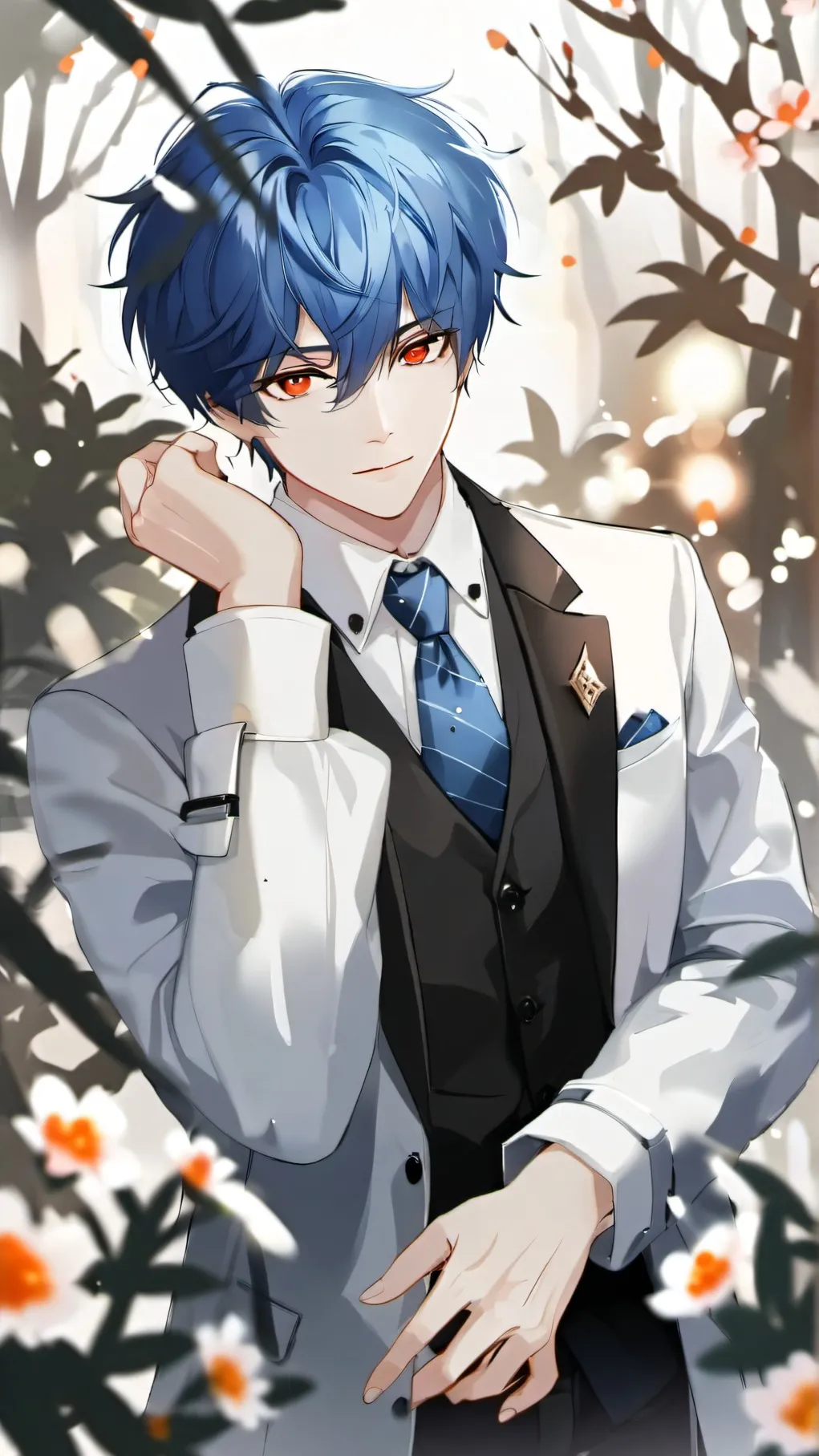 ai character: Bluey background