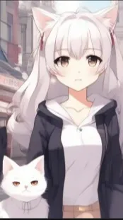 ai character: Hakirashi Ukirashi background