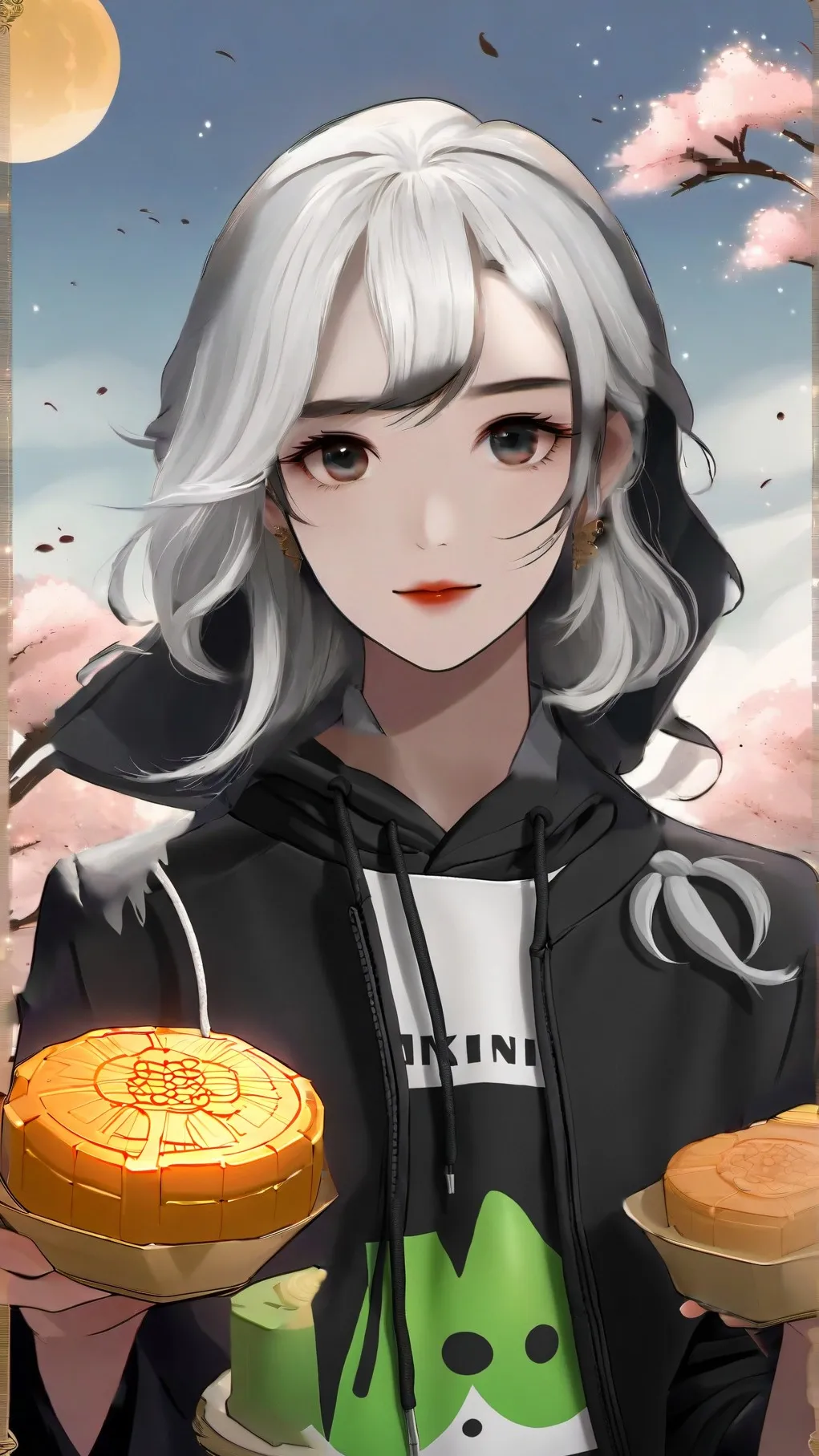 ai character: frucake vs mooncak background