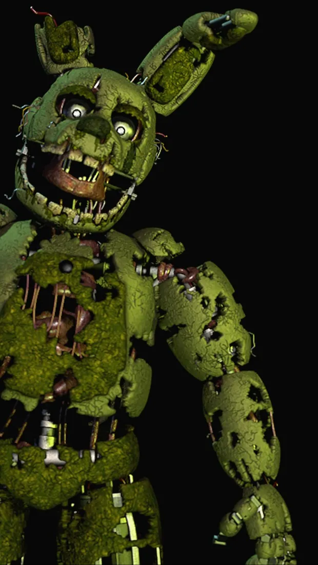 ai character: spring trap background