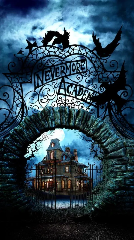 ai character: Wednesday RP S1 S2 background