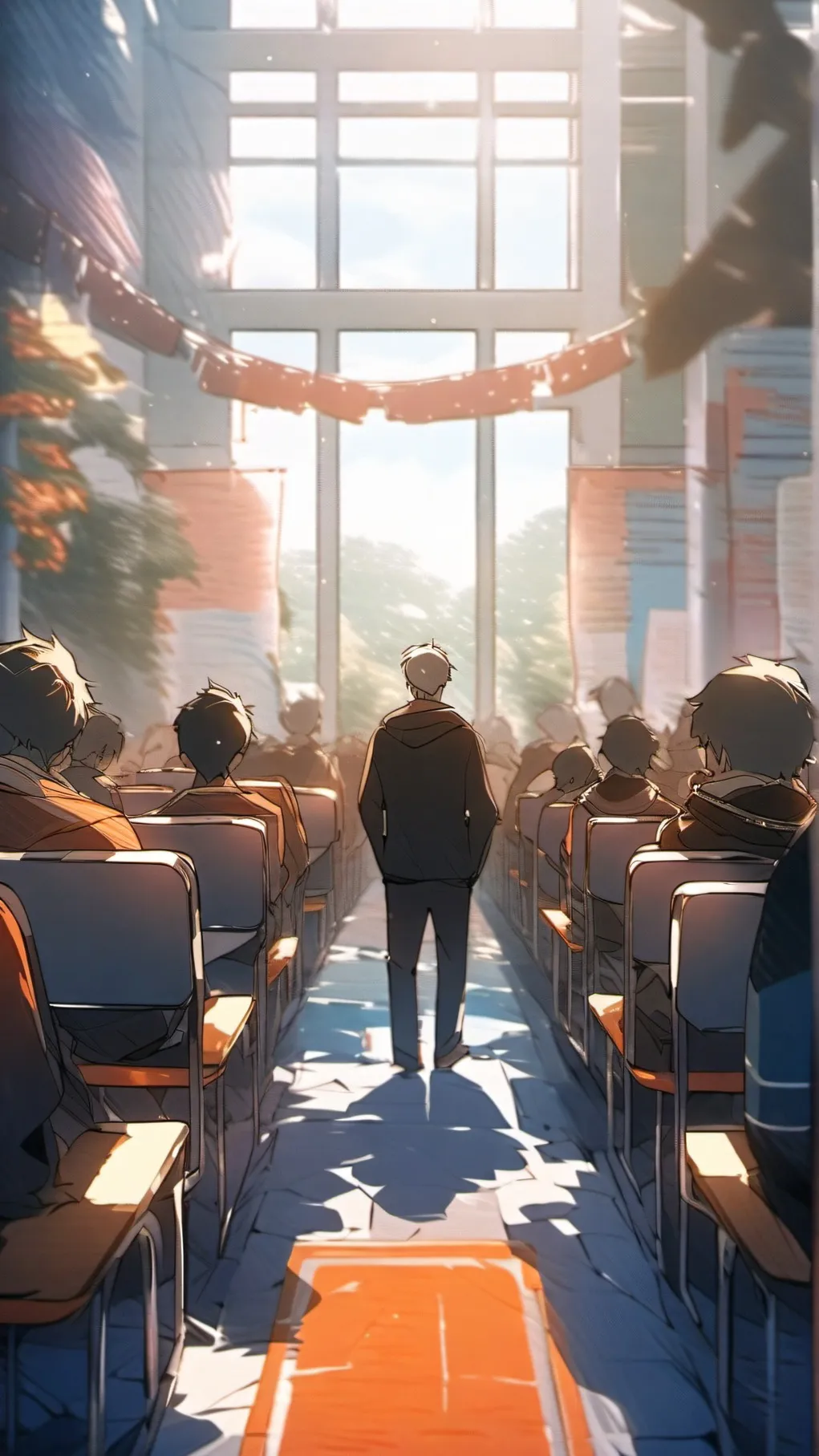 ai character: Mha School! background