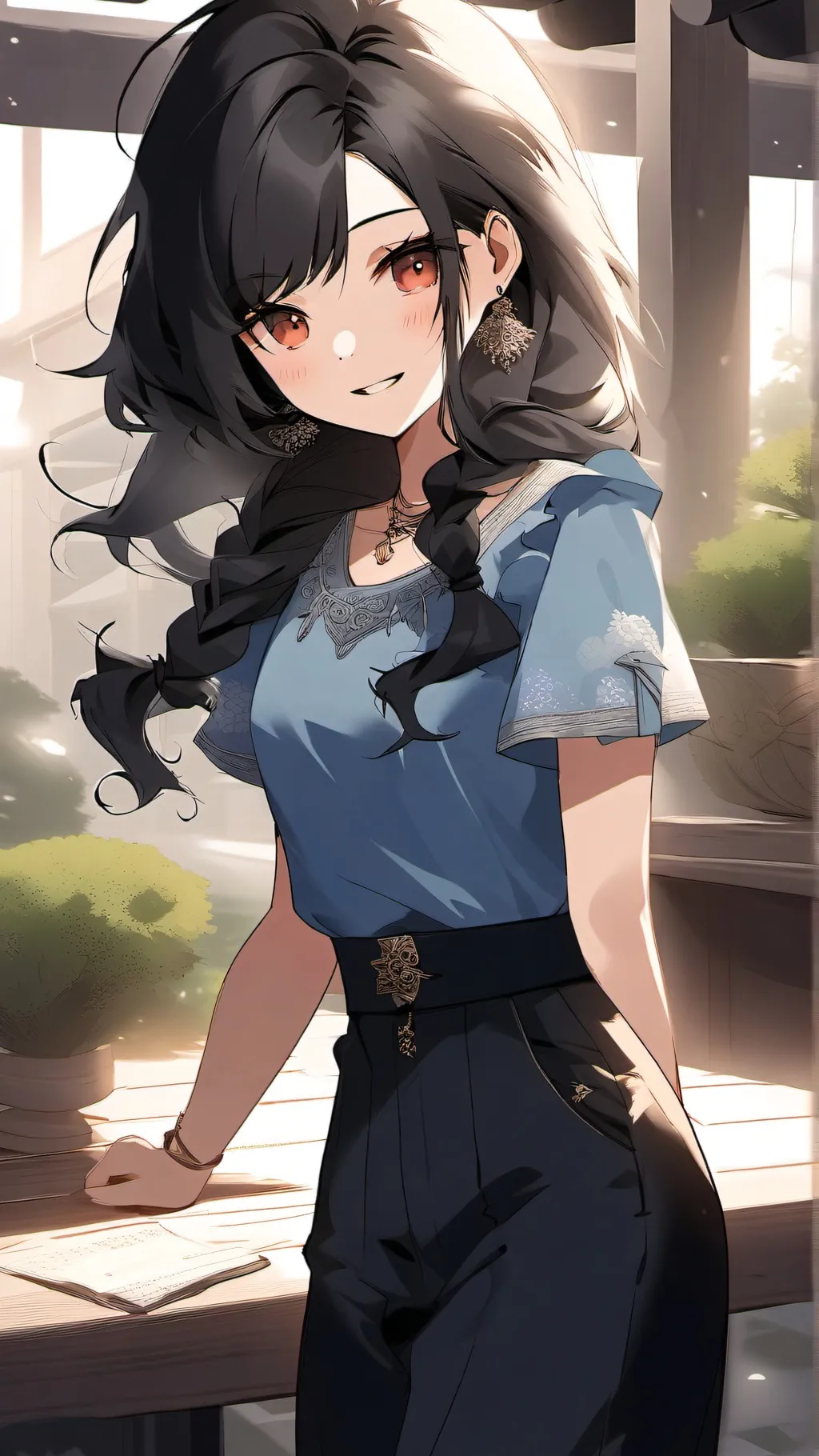 ai character: Izzy Bella background
