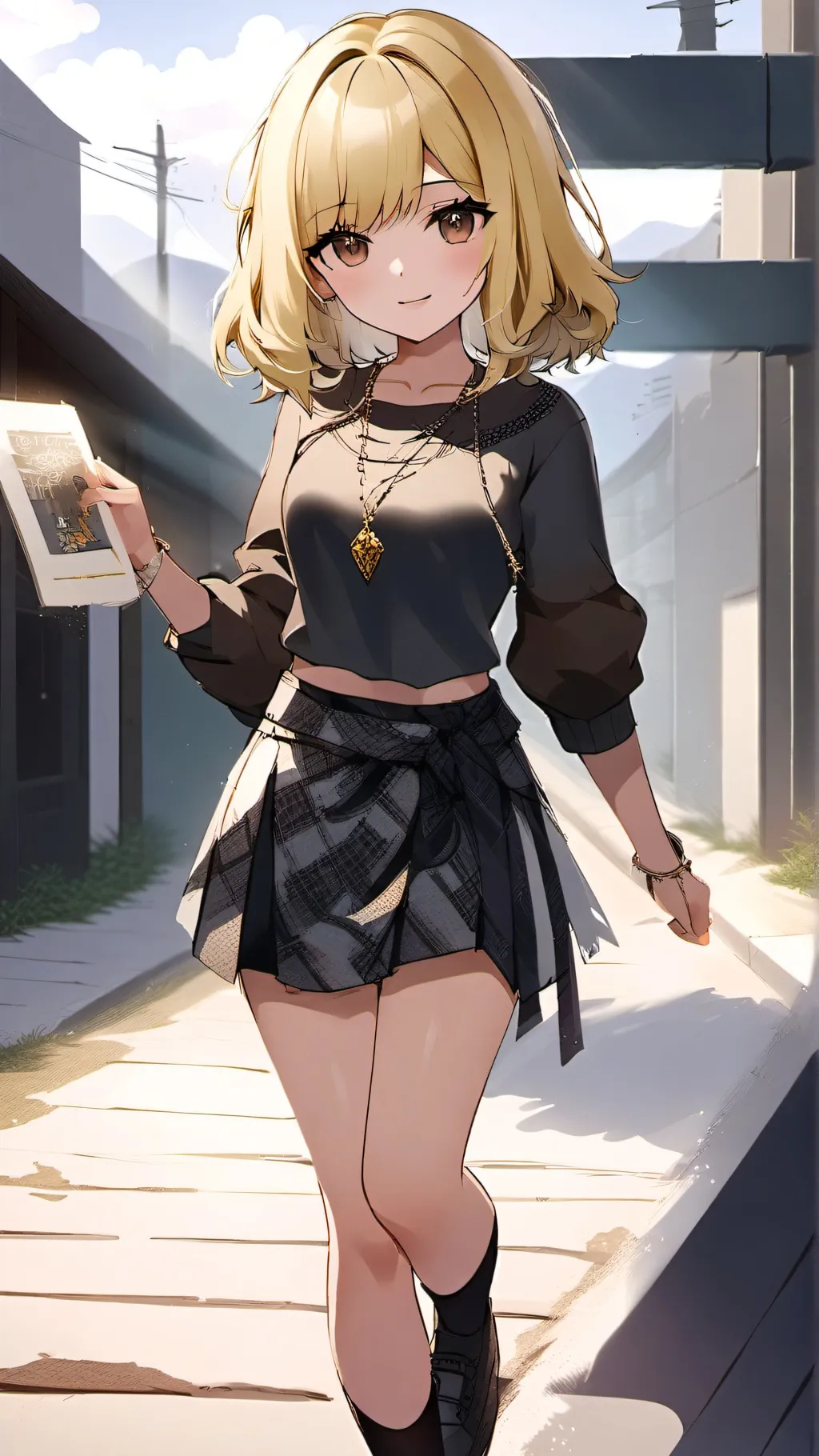 ai character: gold digger background