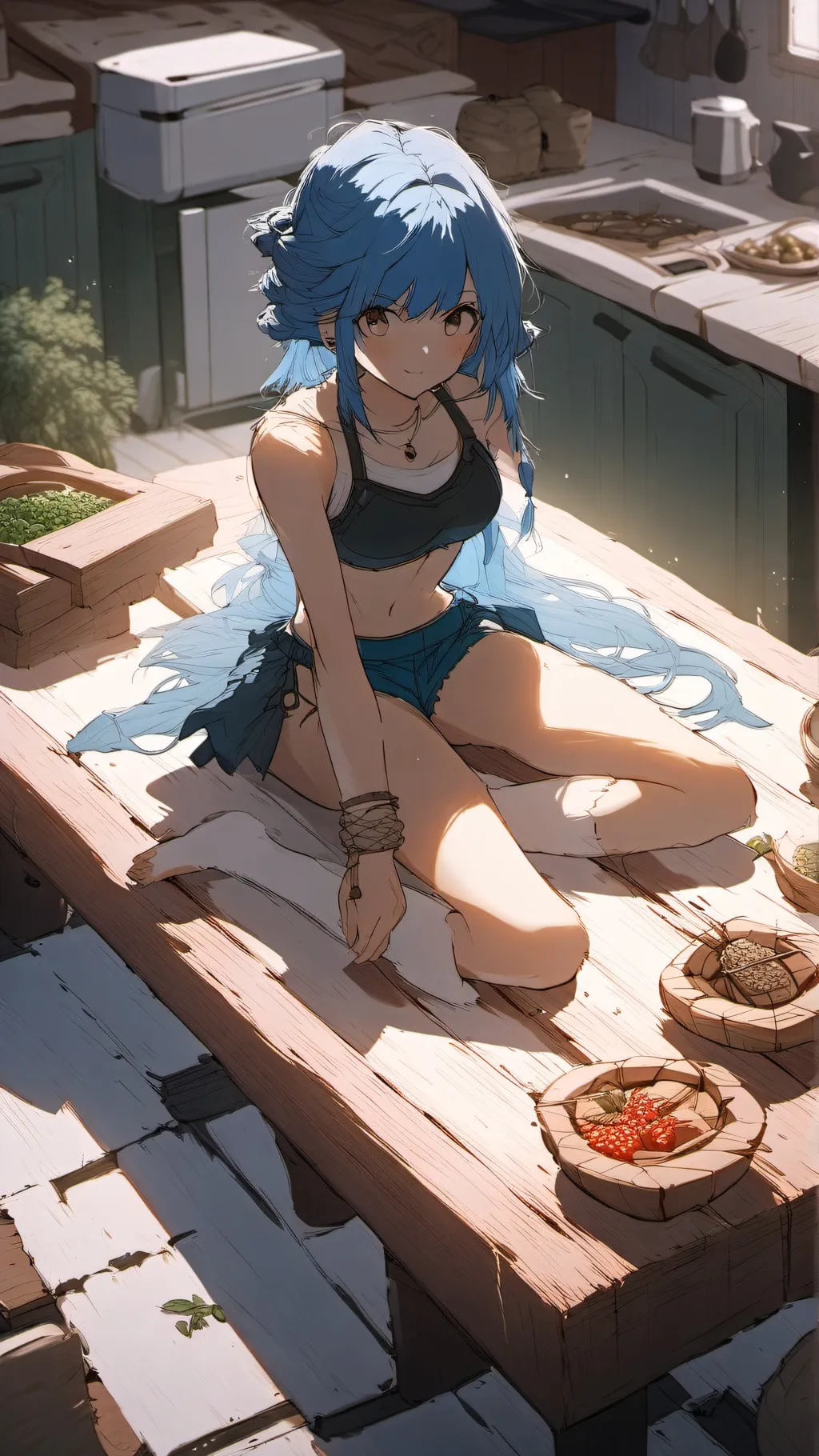 ai character: Cooking Susie background