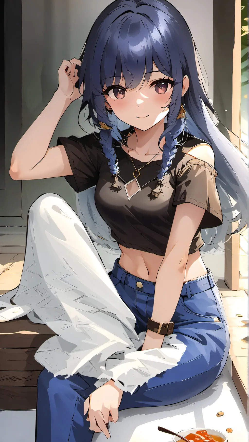 ai character: fashionable Susie background