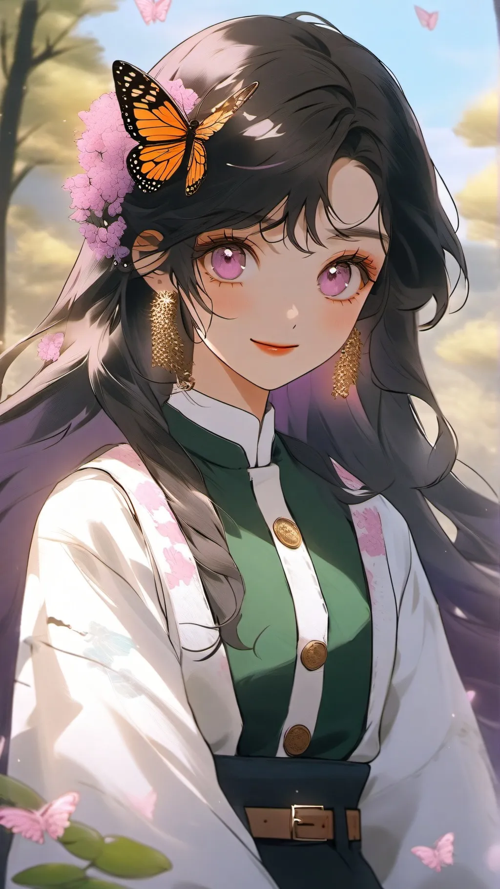 ai character: Kanae kocho  background