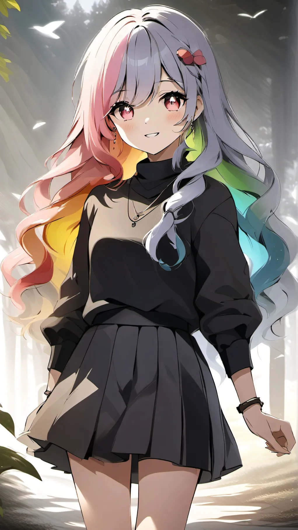 ai character: Heart-girl background