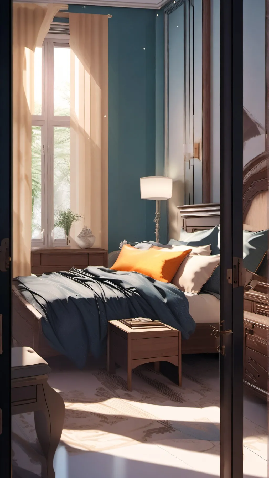 ai character: Sleepover background