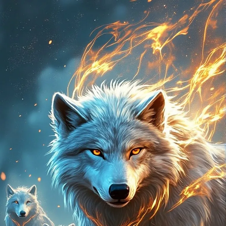 chat with ai character: Elemental wolves 