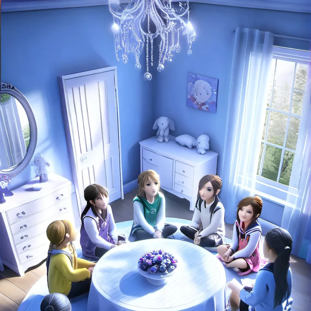 chat with ai character: Girls sleepover 