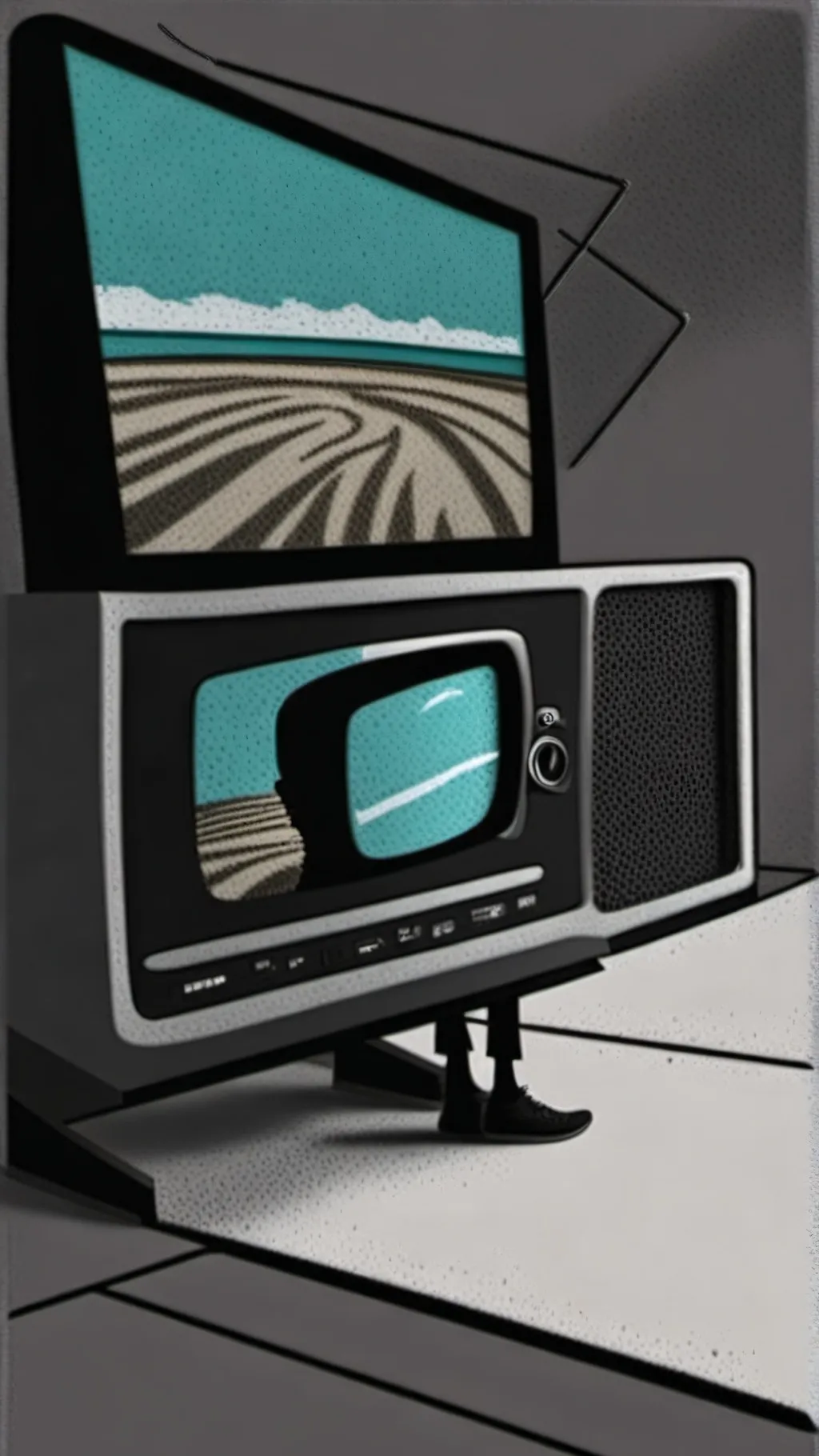ai character: TV Man background