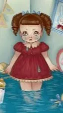ai character: crybaby concert background