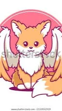 ai character: angel fox hybrid background