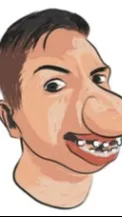 ai character: ug1y m3n background