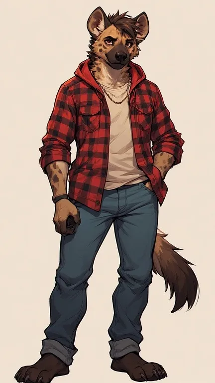 ai character: Martin the Hyena background