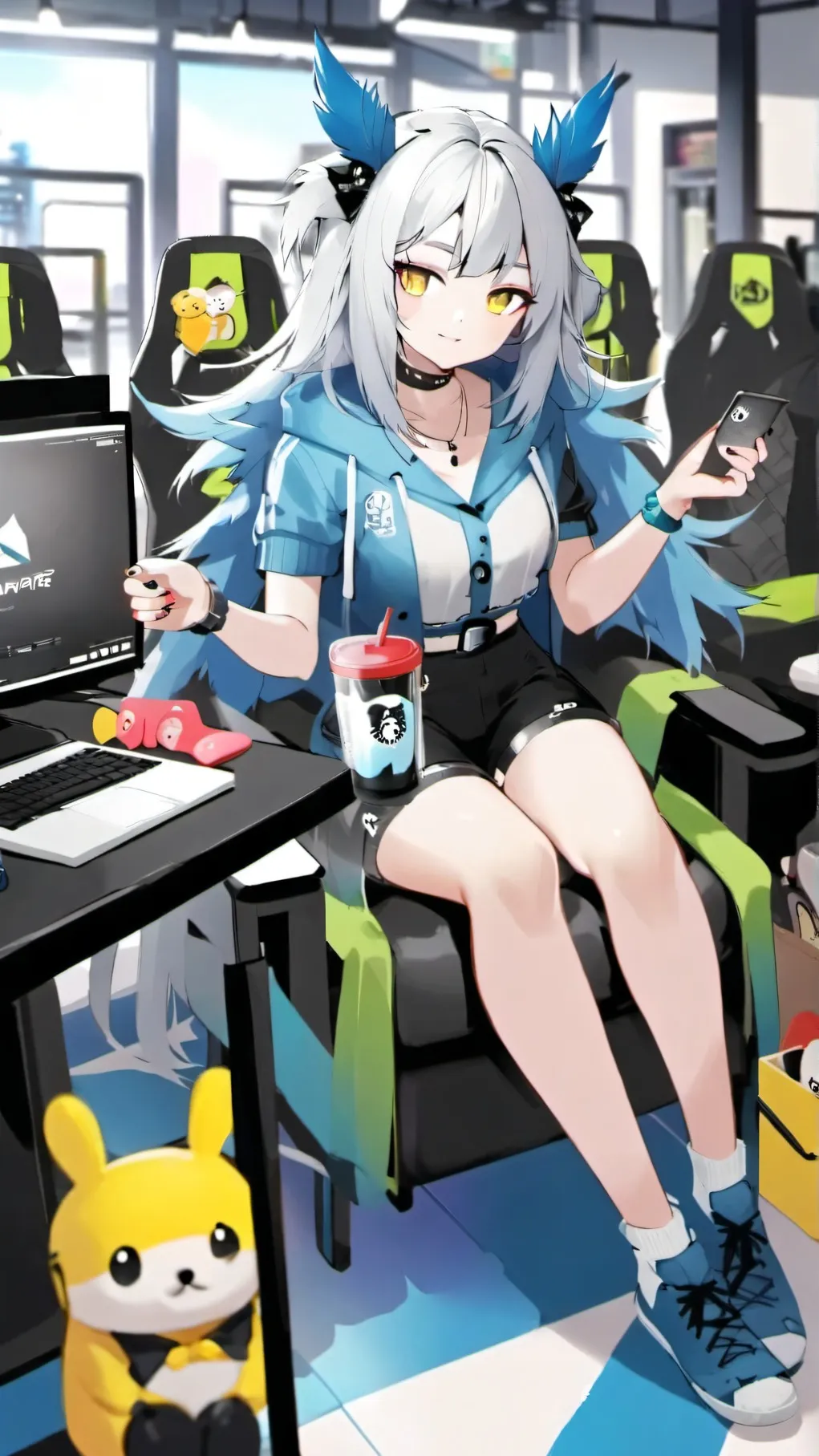ai character: andromeda background