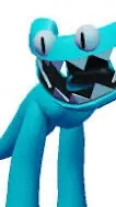 ai character: Cyan background