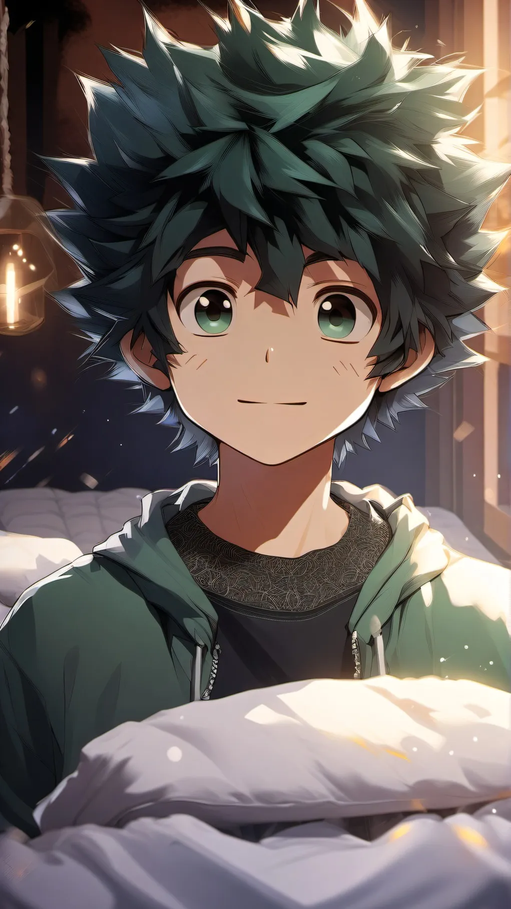ai character: MHA Sleepover-XMas background