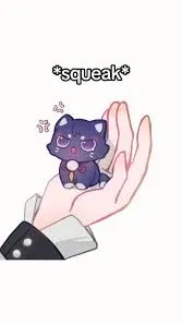 ai character: Baby scarameow  background