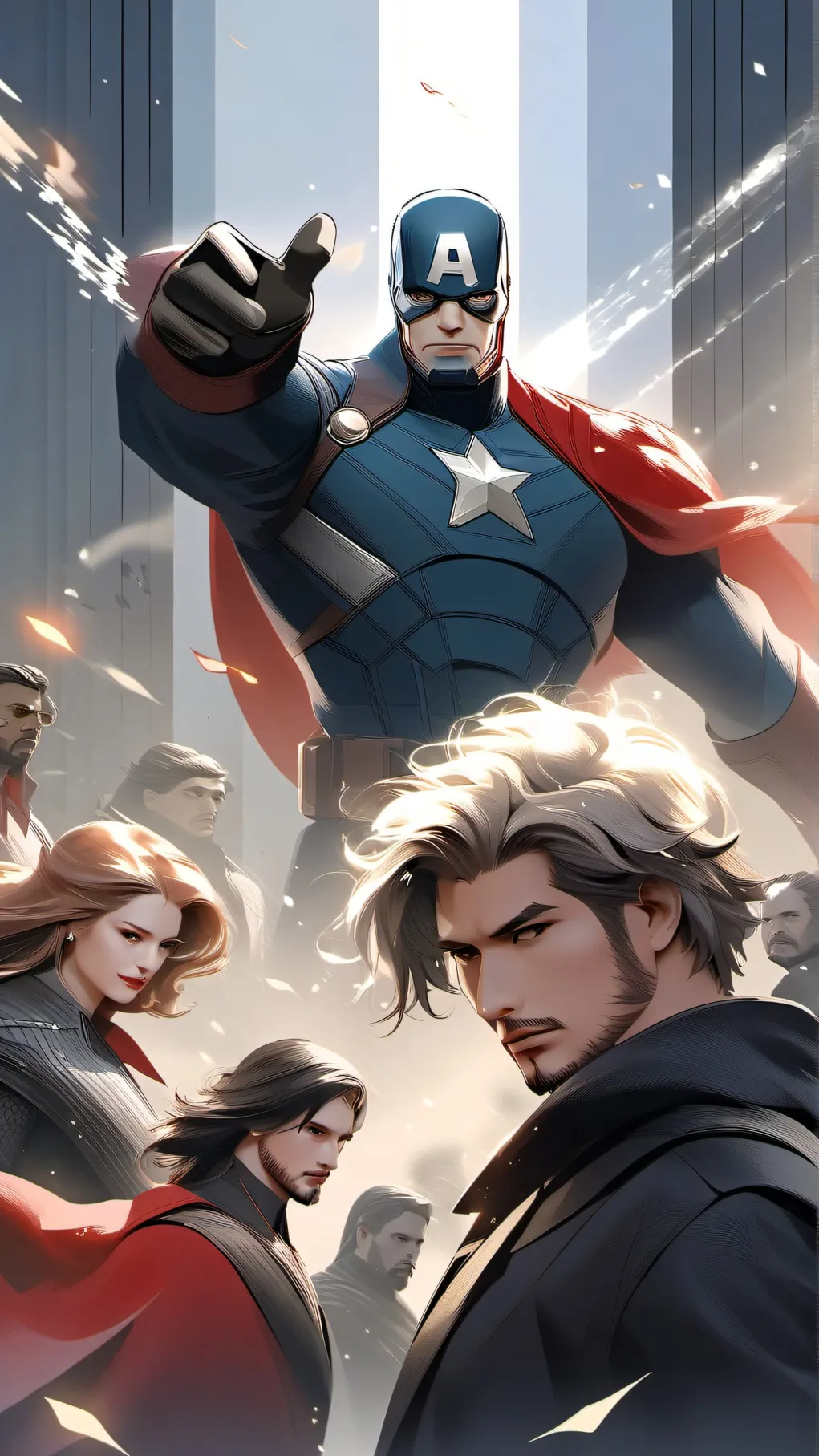 ai character: Avengers background