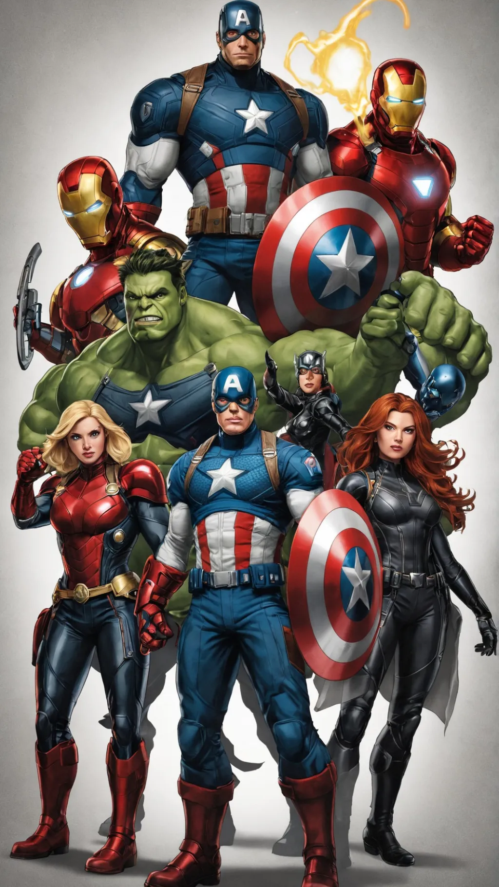 ai character: Avengers 2# background