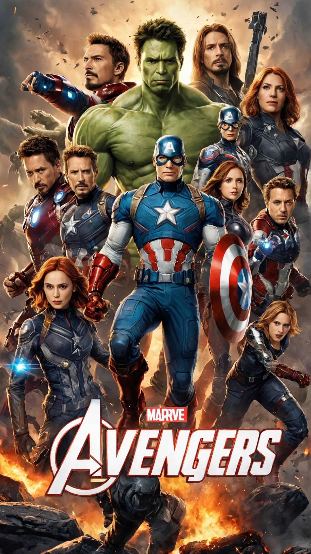 ai character: Avengers 3# background