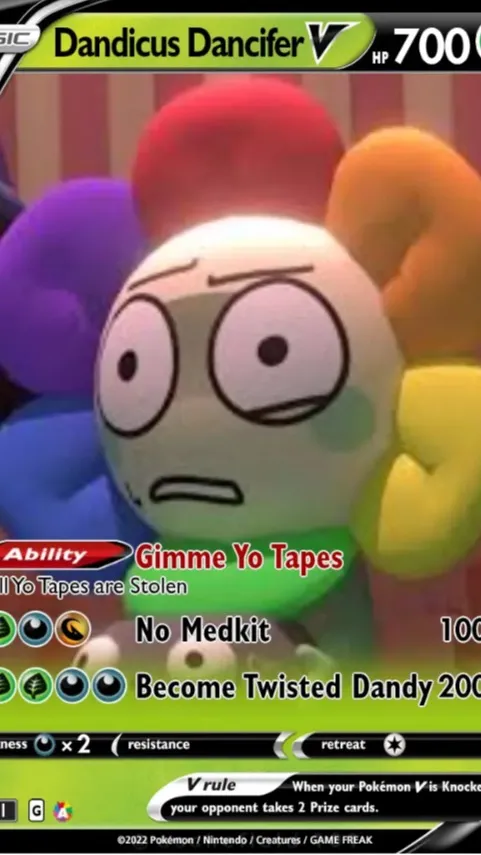 ai character: Dw but ur Dandy background