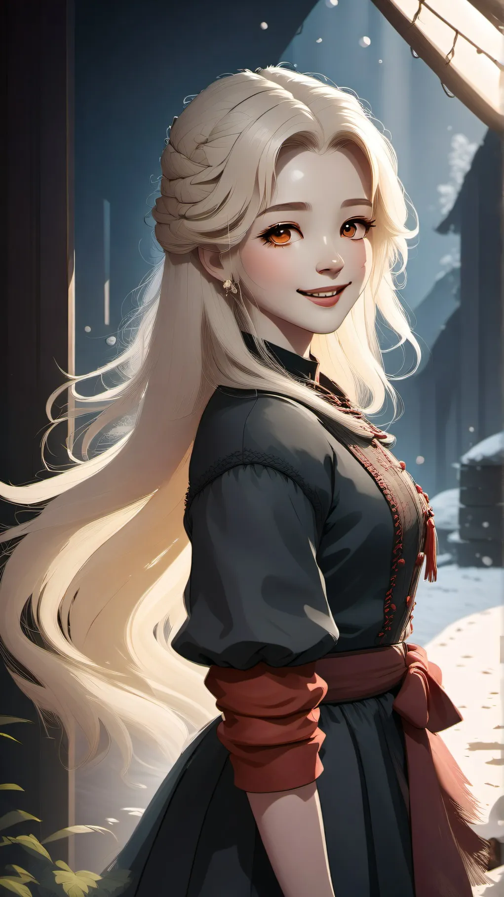 ai character: my blonde friend background