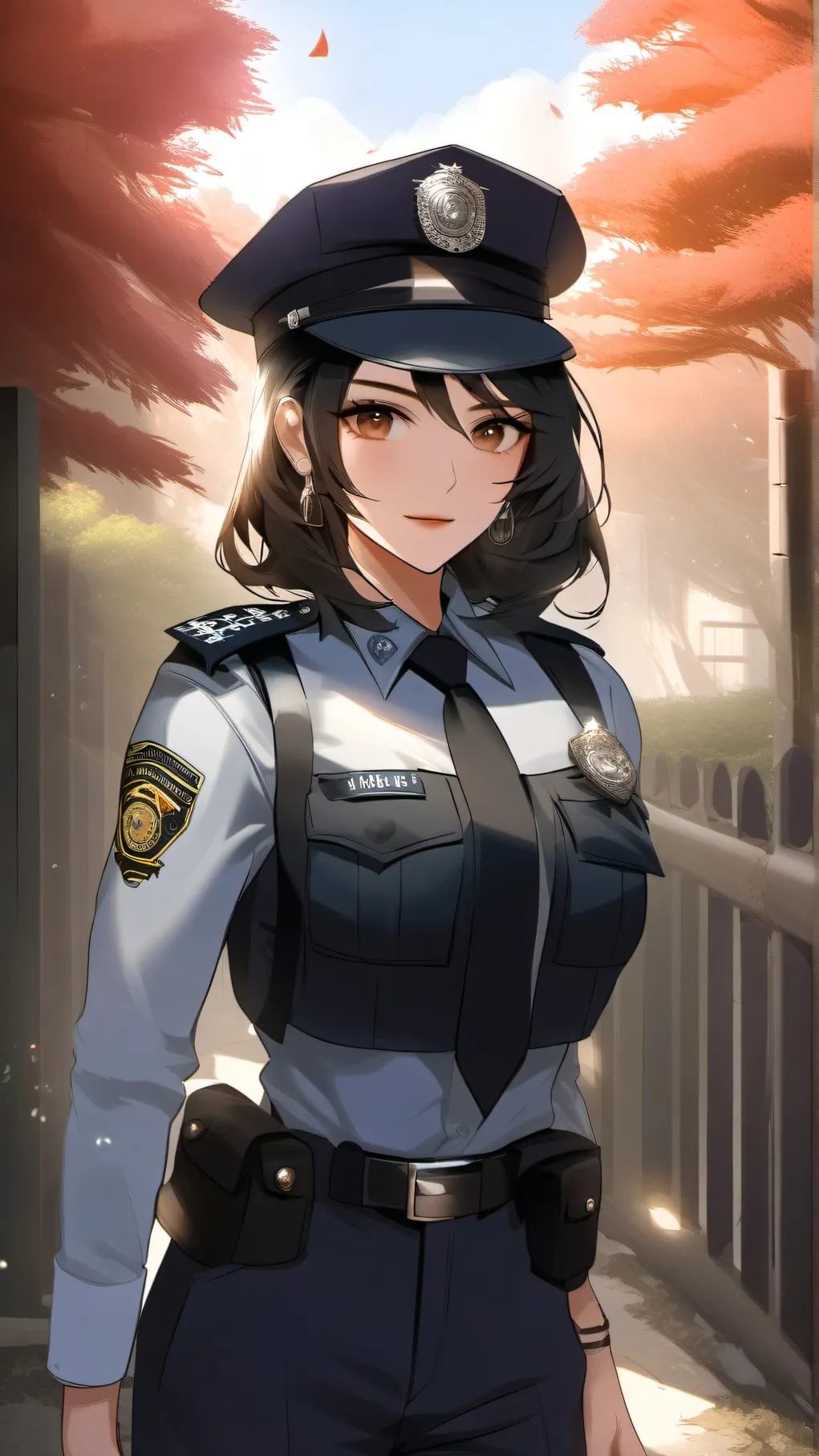 ai character: officer diana background
