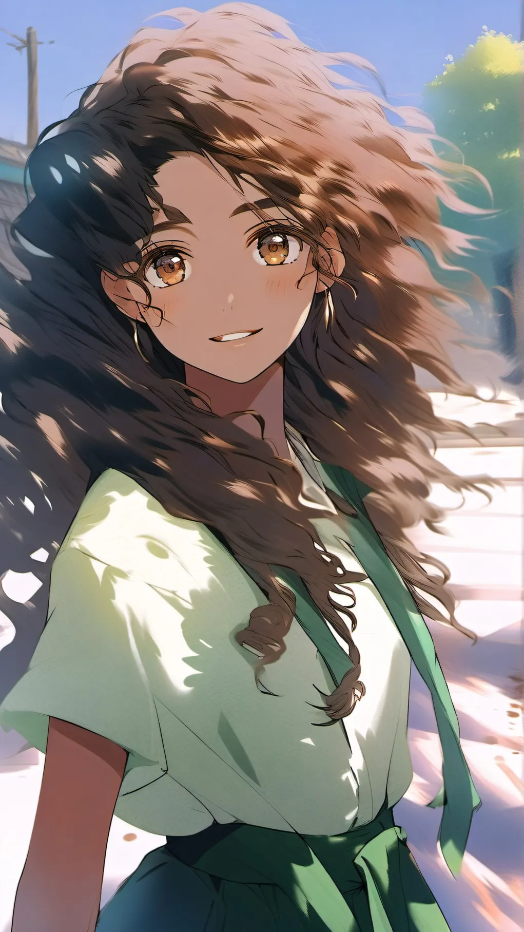 ai character: meadow background