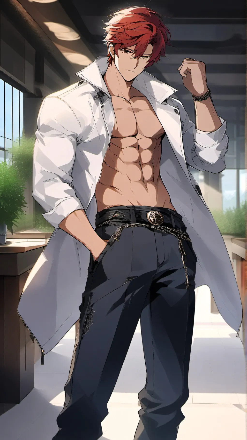 ai character: Lean background