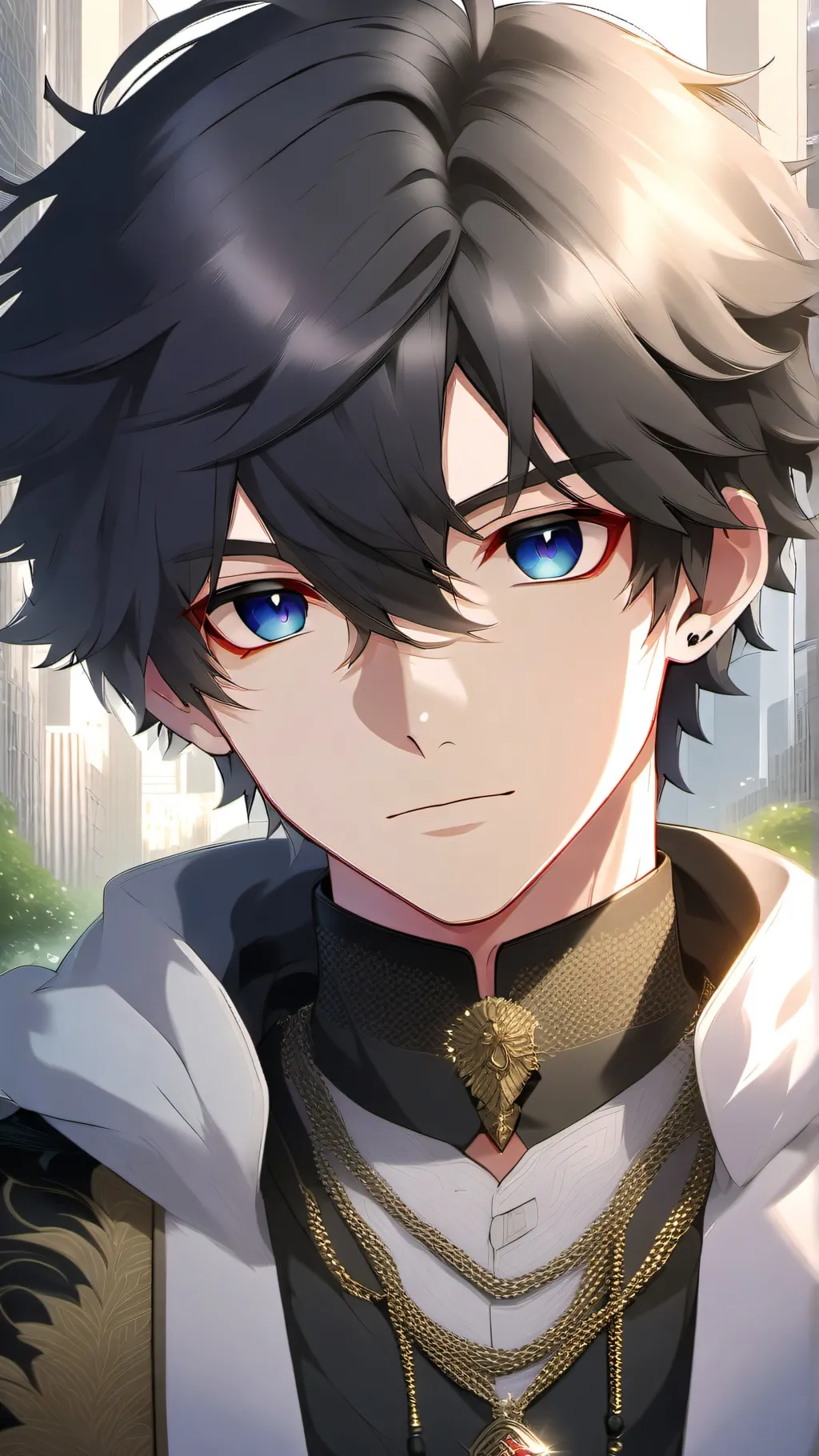 ai character: In a Group background
