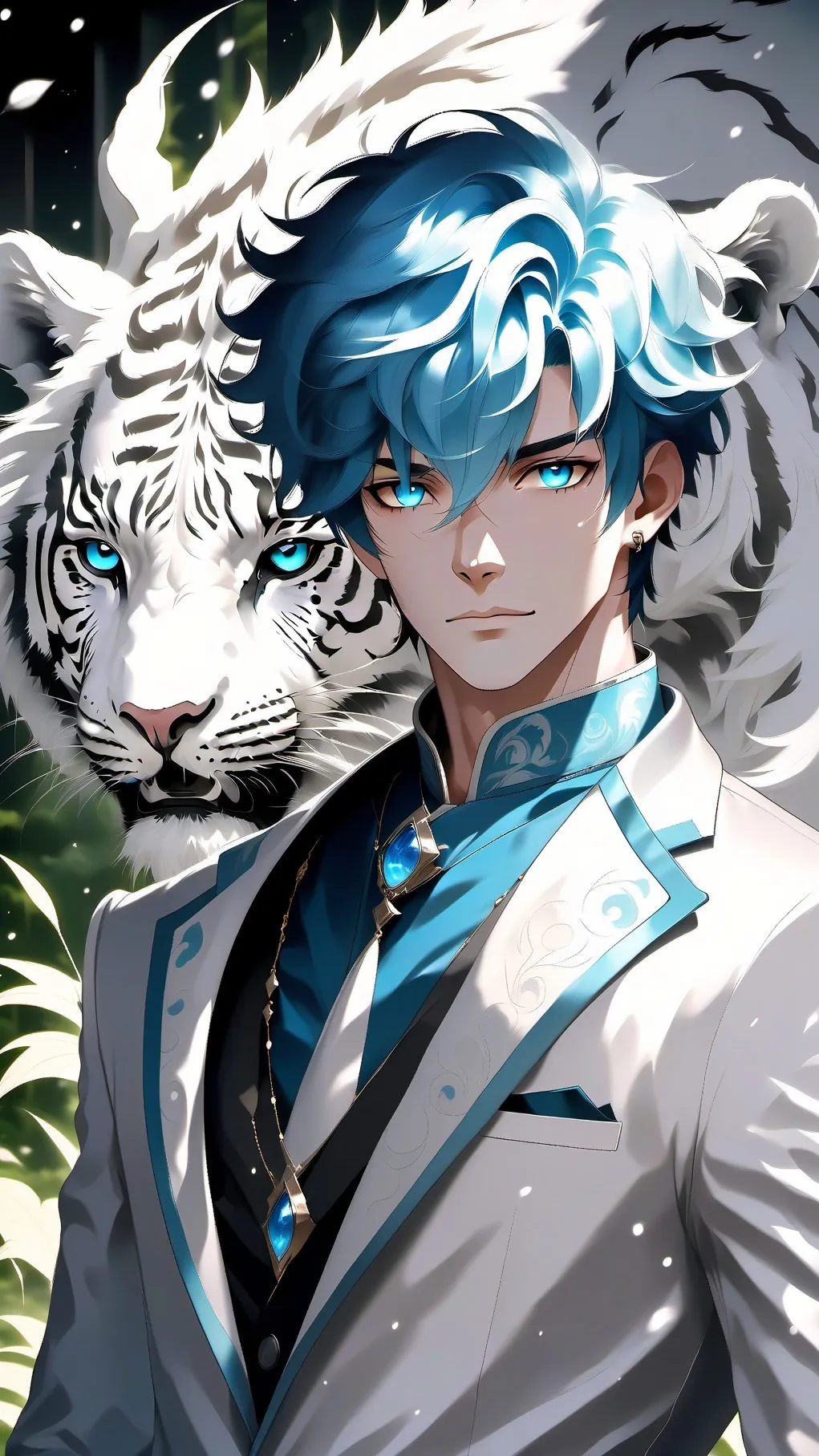 ai character: Hero x Villain background