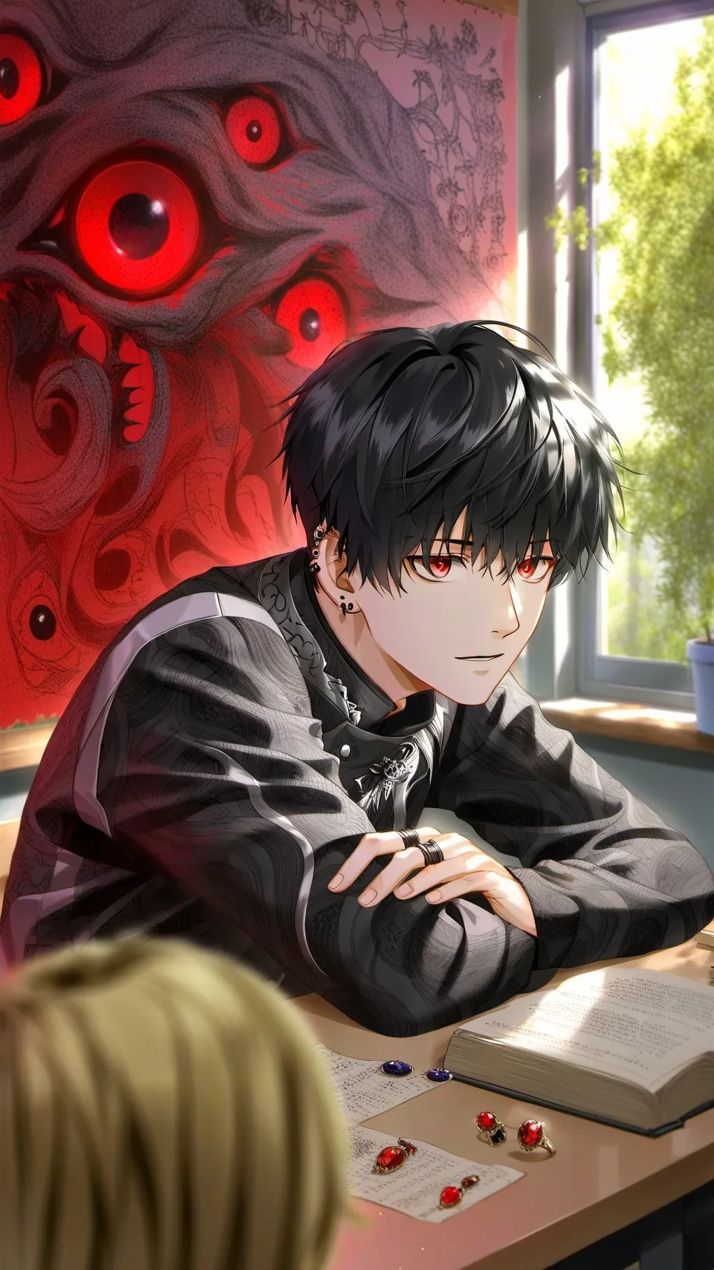 ai character: Demon Student background