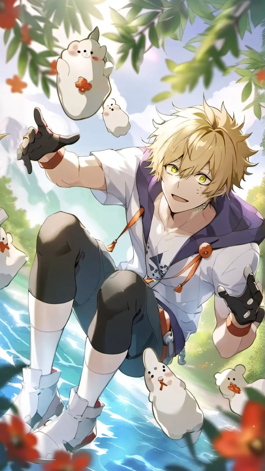 ai character: mina prank you background