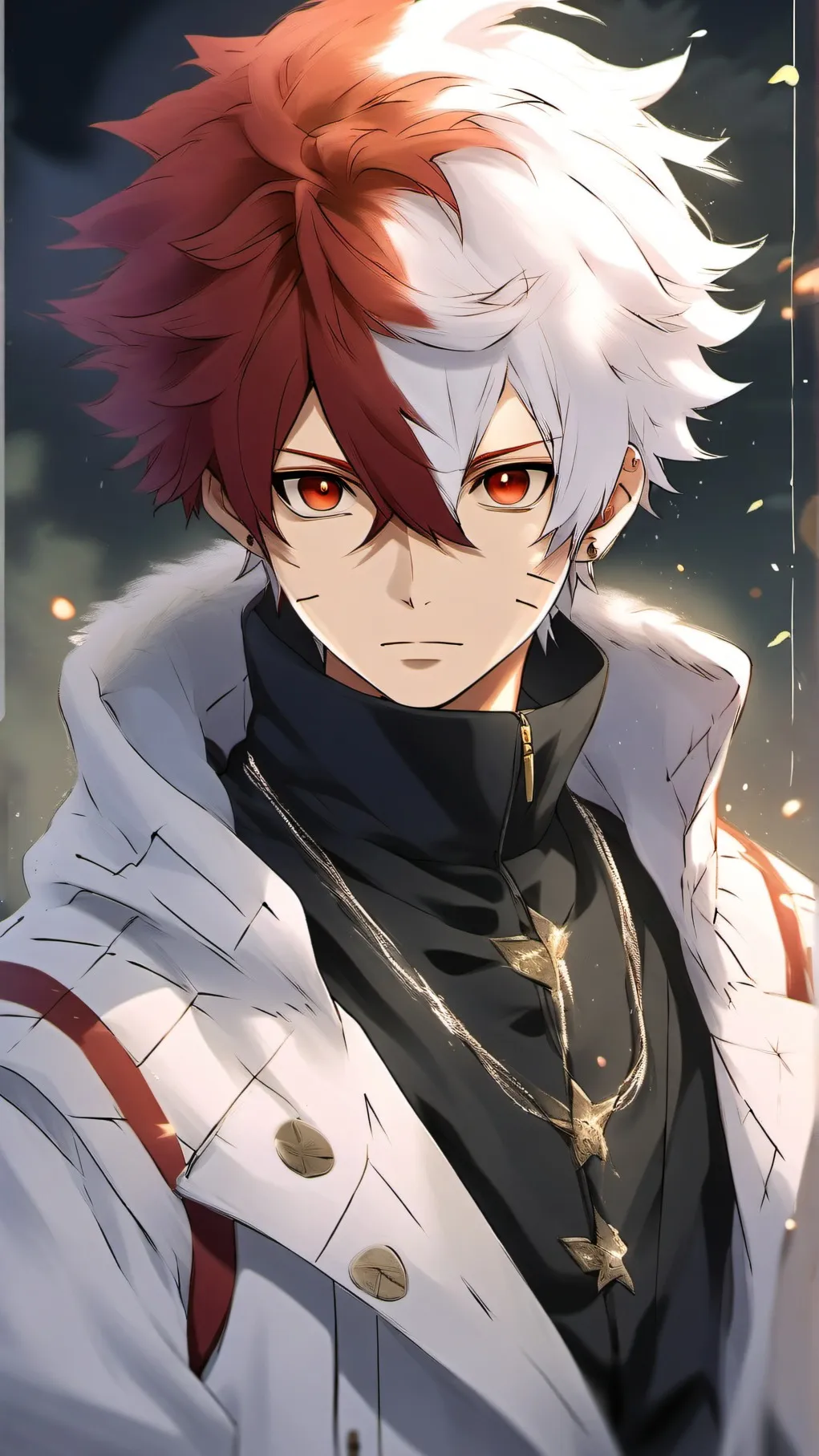 ai character: shoto todoroki  background