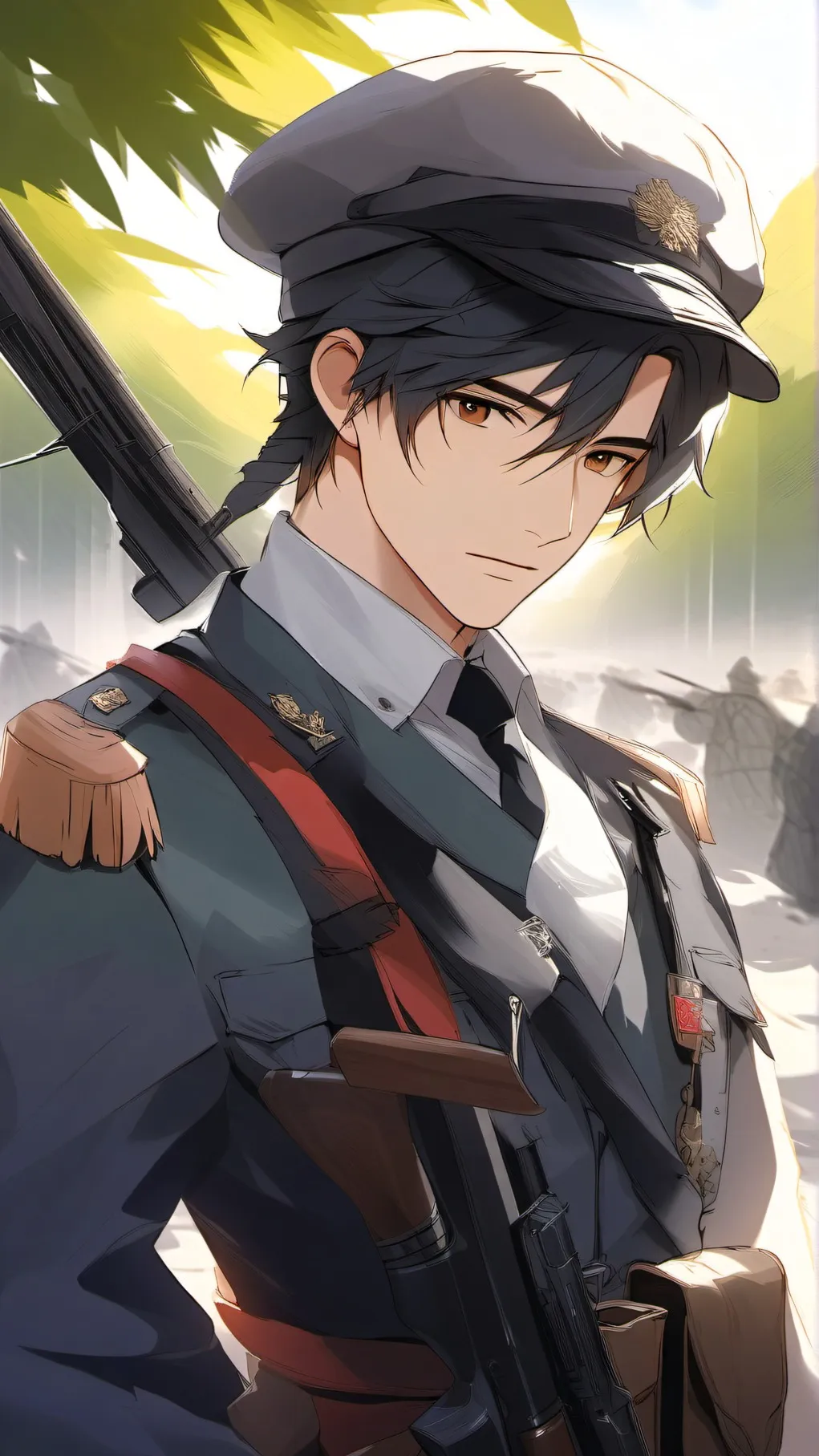 ai character: WAR background