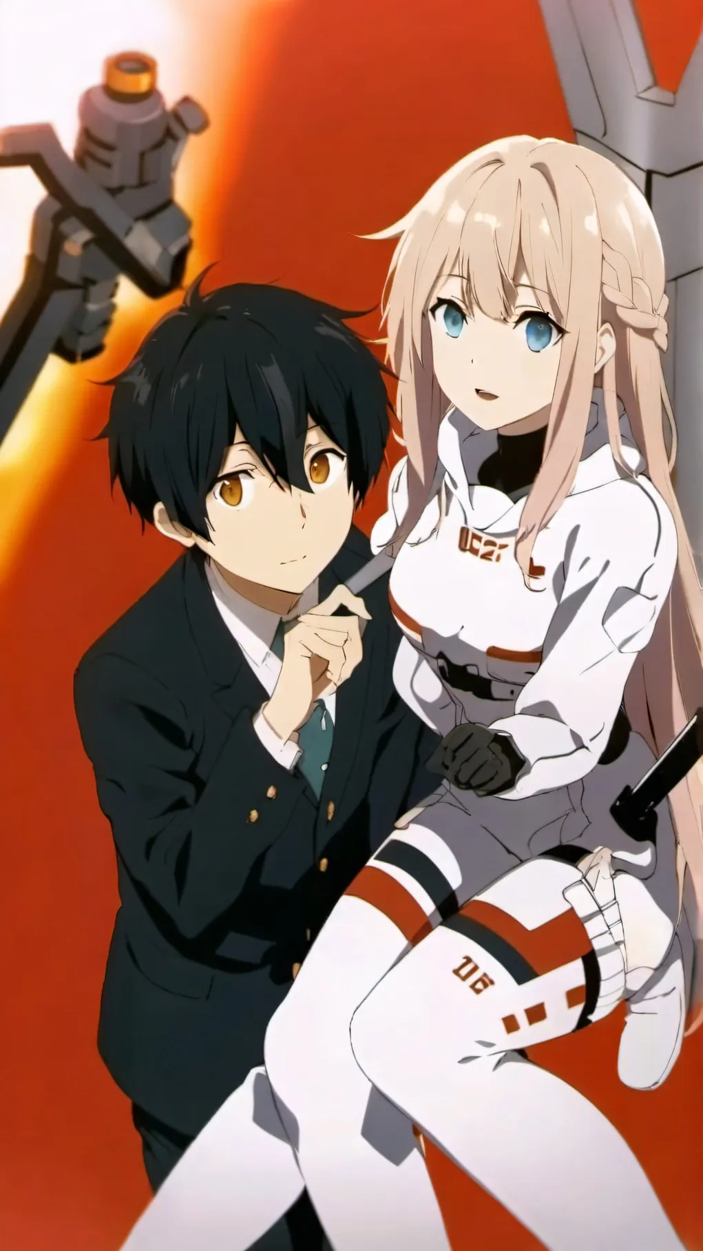 ai character: DITF x Pacific rim background