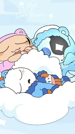 ai character: Dw care bears trio background